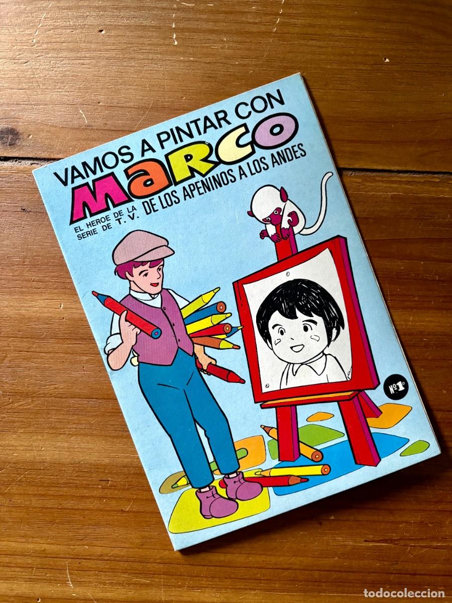 Libros de segunda mano: VAMOS A PINTAR CON MARCO DE LOS APENINOS A LOS ANDES , 1977 BRUGUERA 8 PAGINAS BIEN CONSERVADO
