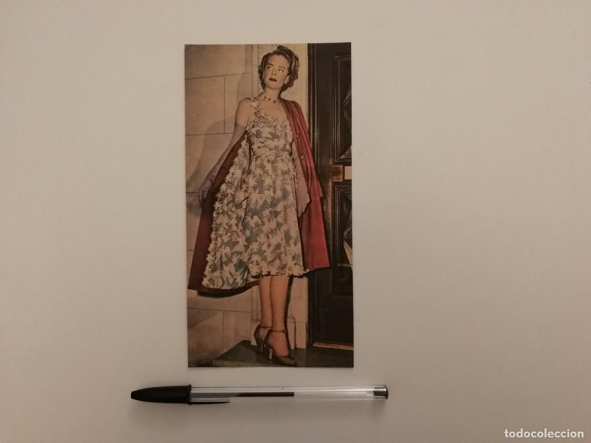 Libros de segunda mano: ANTIGUA LAMINA ACARTONADA - Norman Norell - DISE&Ntilde;ADOR ACTRIZ MODA A&Ntilde;OS 40 1945 - MODELO