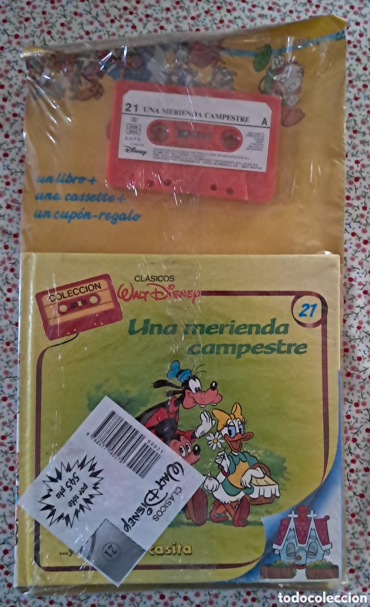 Libros de segunda mano: Una merienda campestre. De Clasicos Walt Disney libro y casete en blister original n&deg;21