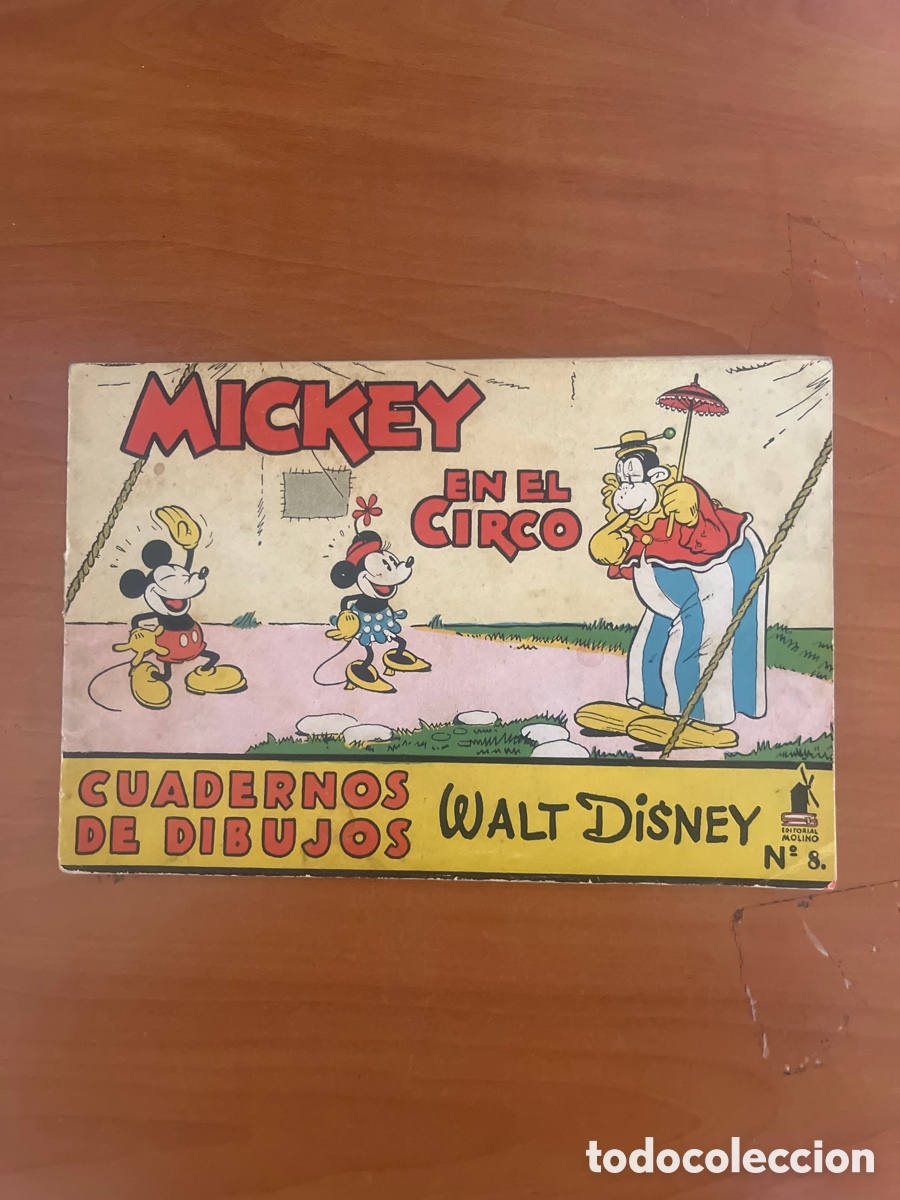 Libros de segunda mano: MICKEY EN EL CIRCO, CUADERNOS DE DIBUJO WALT DISNEY, (MOLINO), SIN PINTAR!!!