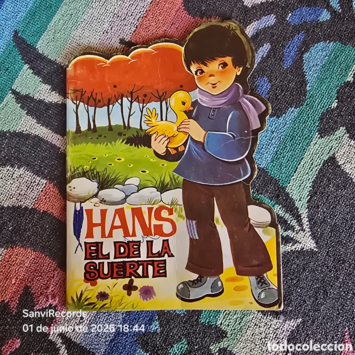 Libros de segunda mano: TROQUELADOS CL&Aacute;SICOS: HANS EL DE LA SUERTE (PRODUCCIONES EDITORIALES)