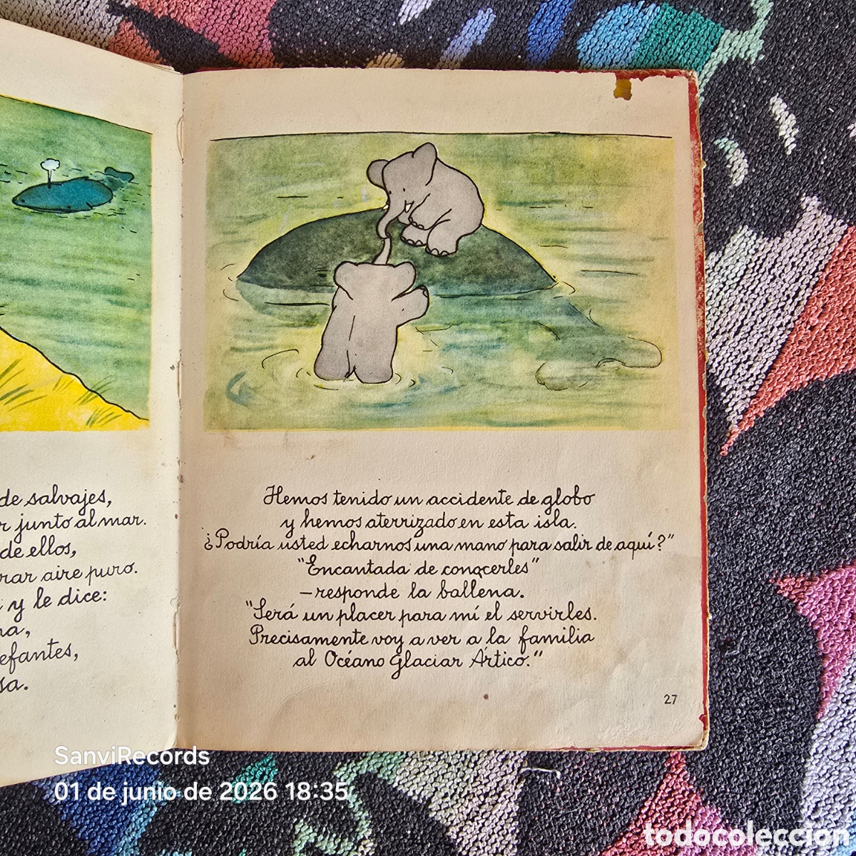 Libros de segunda mano: BABAR EN GLOBO (JEAN DE BRUNHOFF) (AYMA S.A. EDITORA) - Foto 5