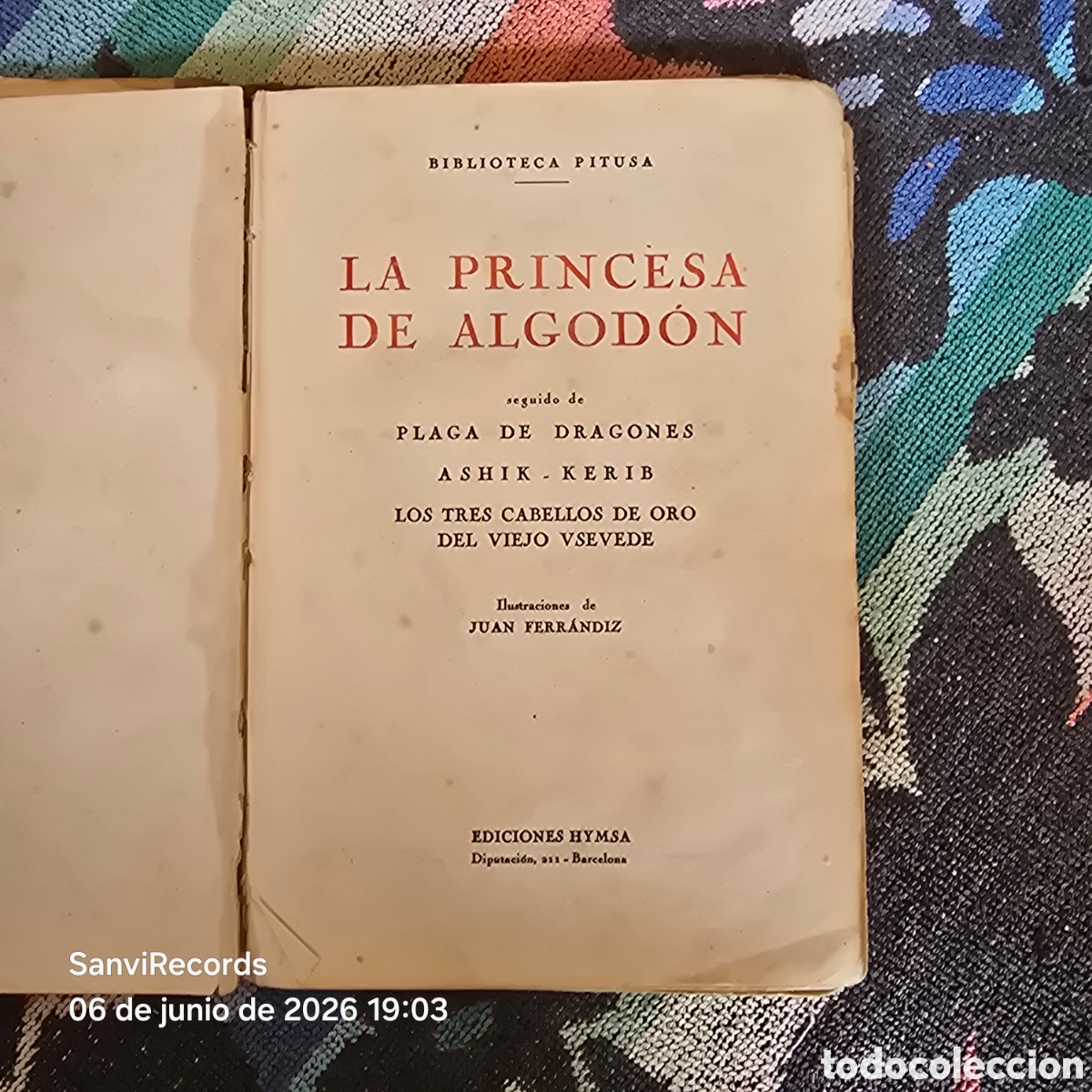 Libros de segunda mano: LA PRINCESA DE ALGOD&Oacute;N (PITUSA) (HYMSA) - Foto 2