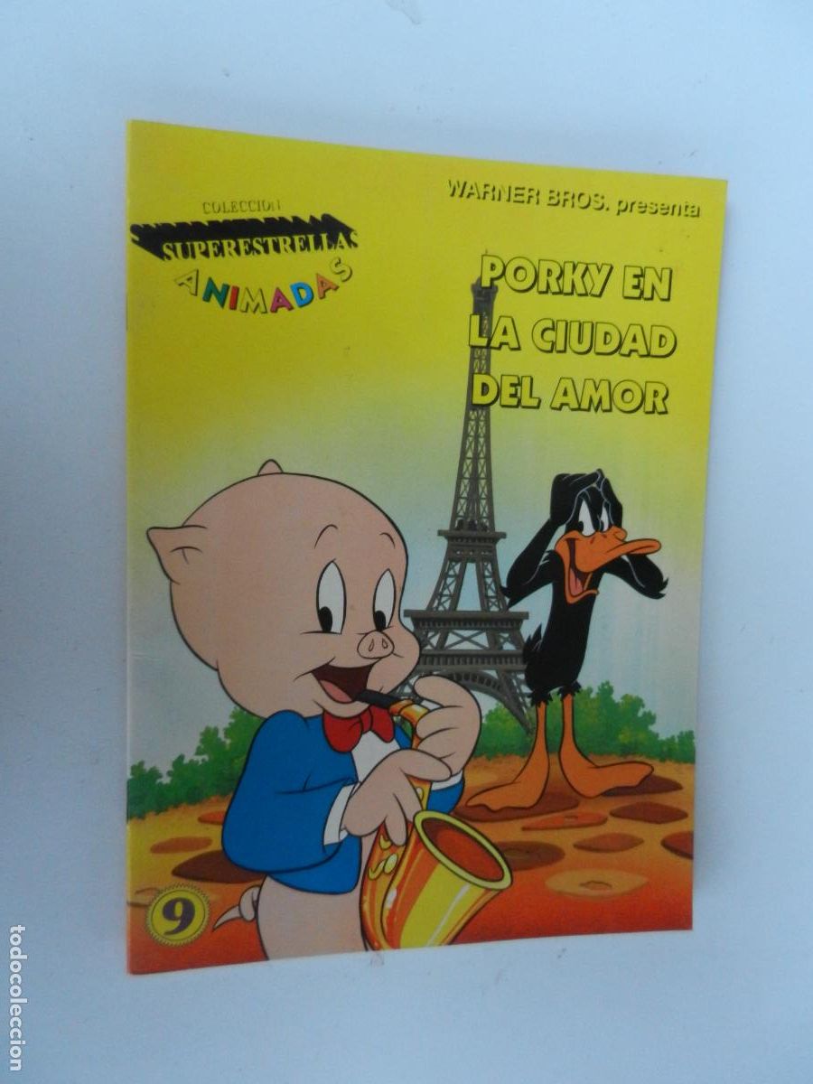 Libros de segunda mano: PORKY EN LA CIUDAD DEL AMOR - SUPERESTRELLAS ANIMADAS 9 - WARNER BROSS 1997.