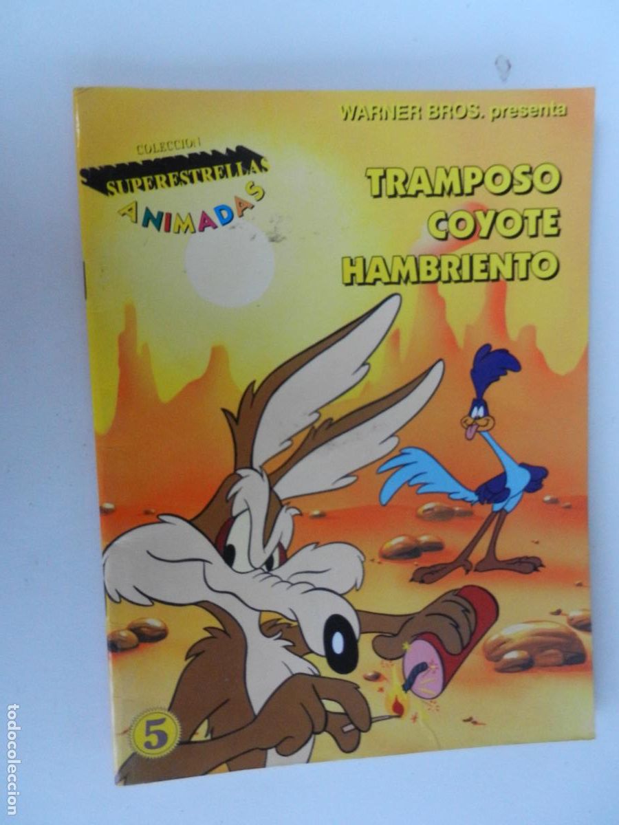 Libros de segunda mano: TRAMPOSO COYOTE HAMBRIENTO - SUPERESTRELLAS ANIMADAS 5 - WARNER BROS 1997.