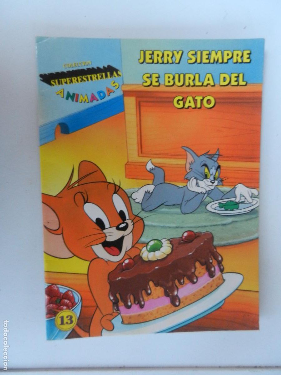 Libros de segunda mano: JERRY SIEMPRE SE BURLA DEL GATO - SUPERESTRELLAS ANIMADAS 13 - WARNER BROS 1997.