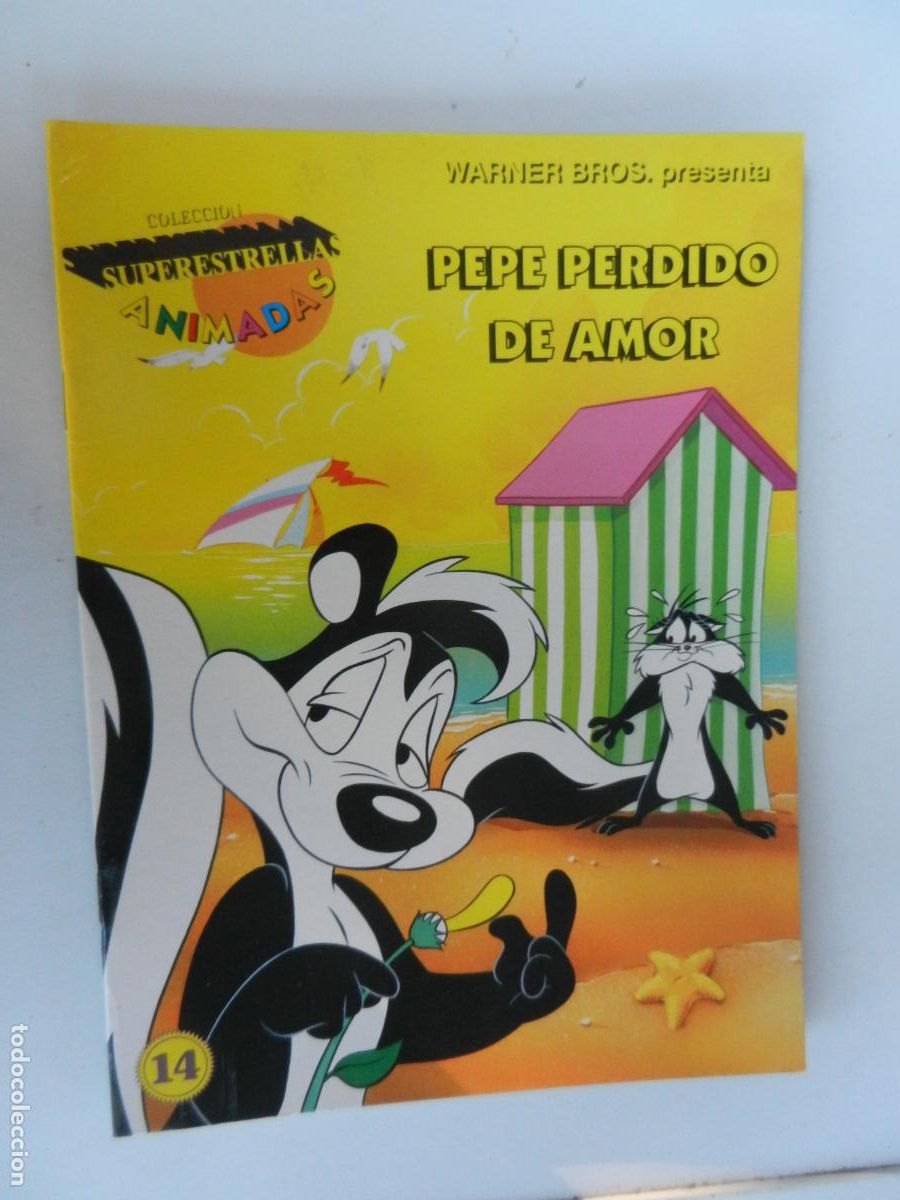 Libros de segunda mano: PEPE PERDIDO DE AMOR - SUPERESTRELLAS ANIMADAS 14 - WARNER BROS 1997.