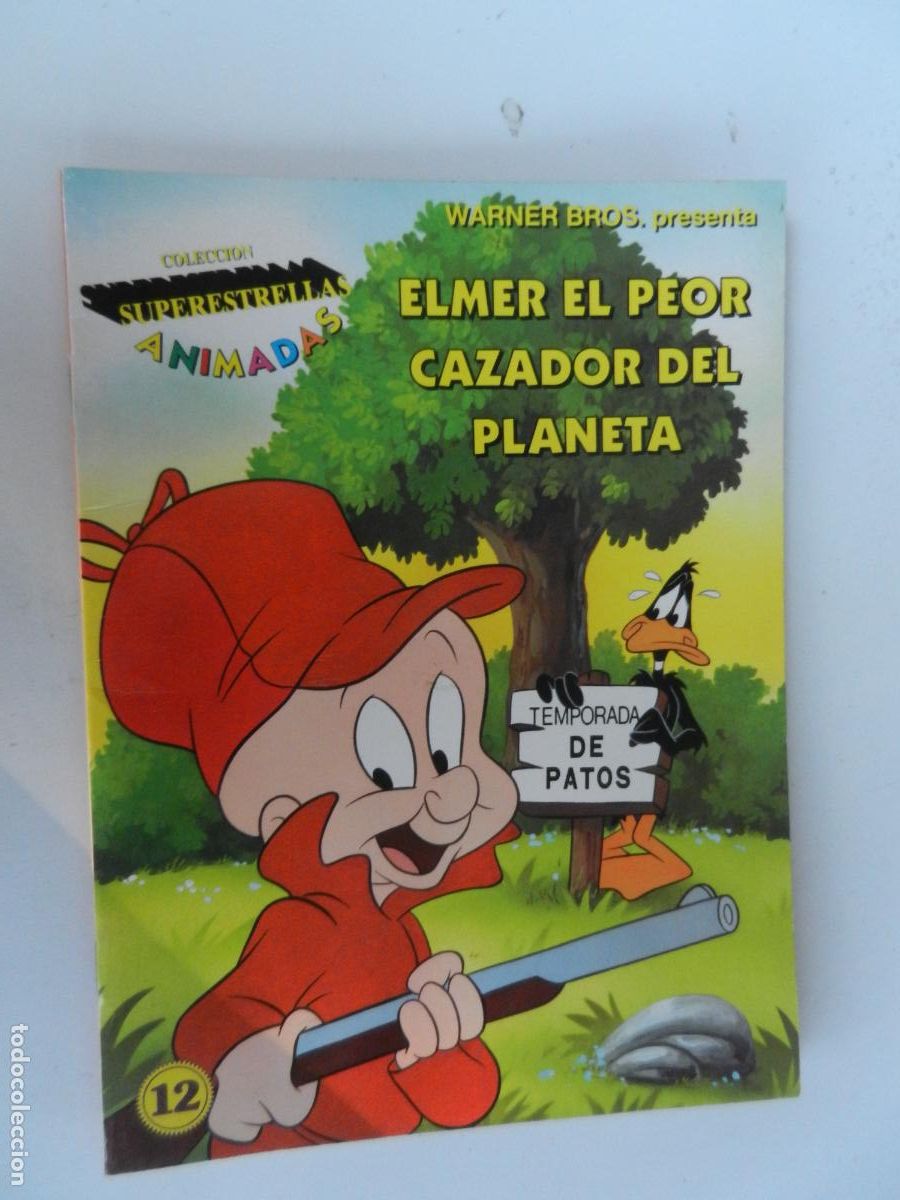 Libros de segunda mano: ELMER EL PEOR CAZADOR DEL PLANETA - SUPERESTRELLAS ANIMADAS 12 - WARNER BROS 1997.