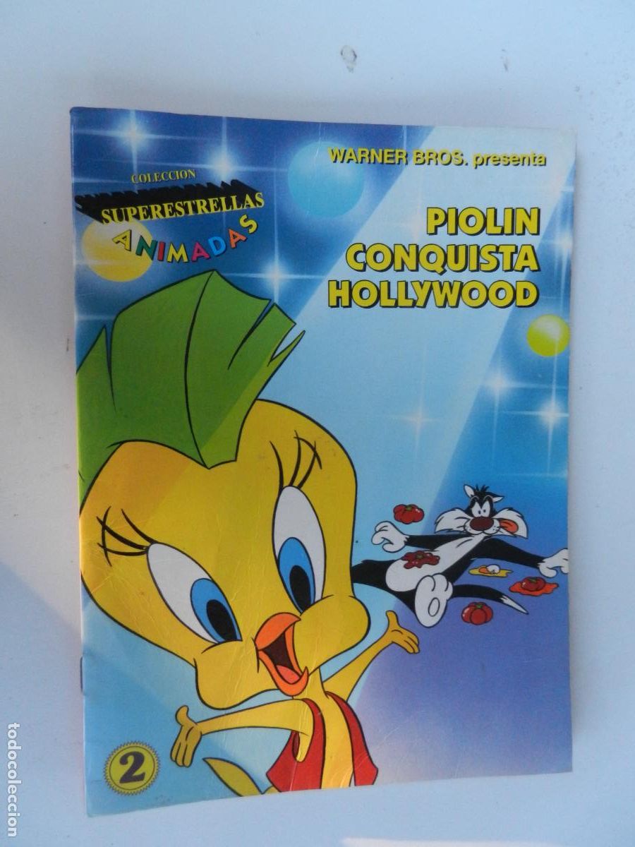 Libros de segunda mano: PIOLIN CONQUISTA HOLLYWOOD - SUPERESTRELLAS ANIMADAS 2 - WARNER BROS 1997.