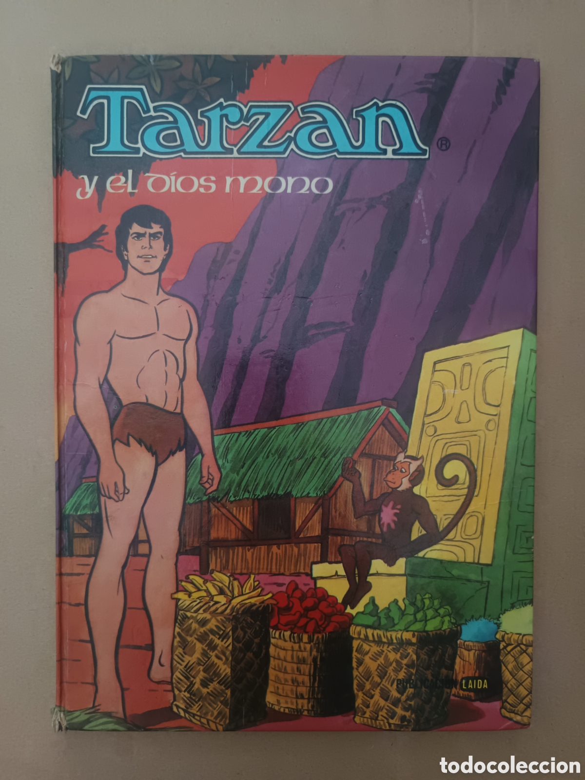 Libros de segunda mano: Tarz&aacute;n y el Dios Mono, por Beaumont (Laida, 1979). Colecci&oacute;n TV Ediclas.