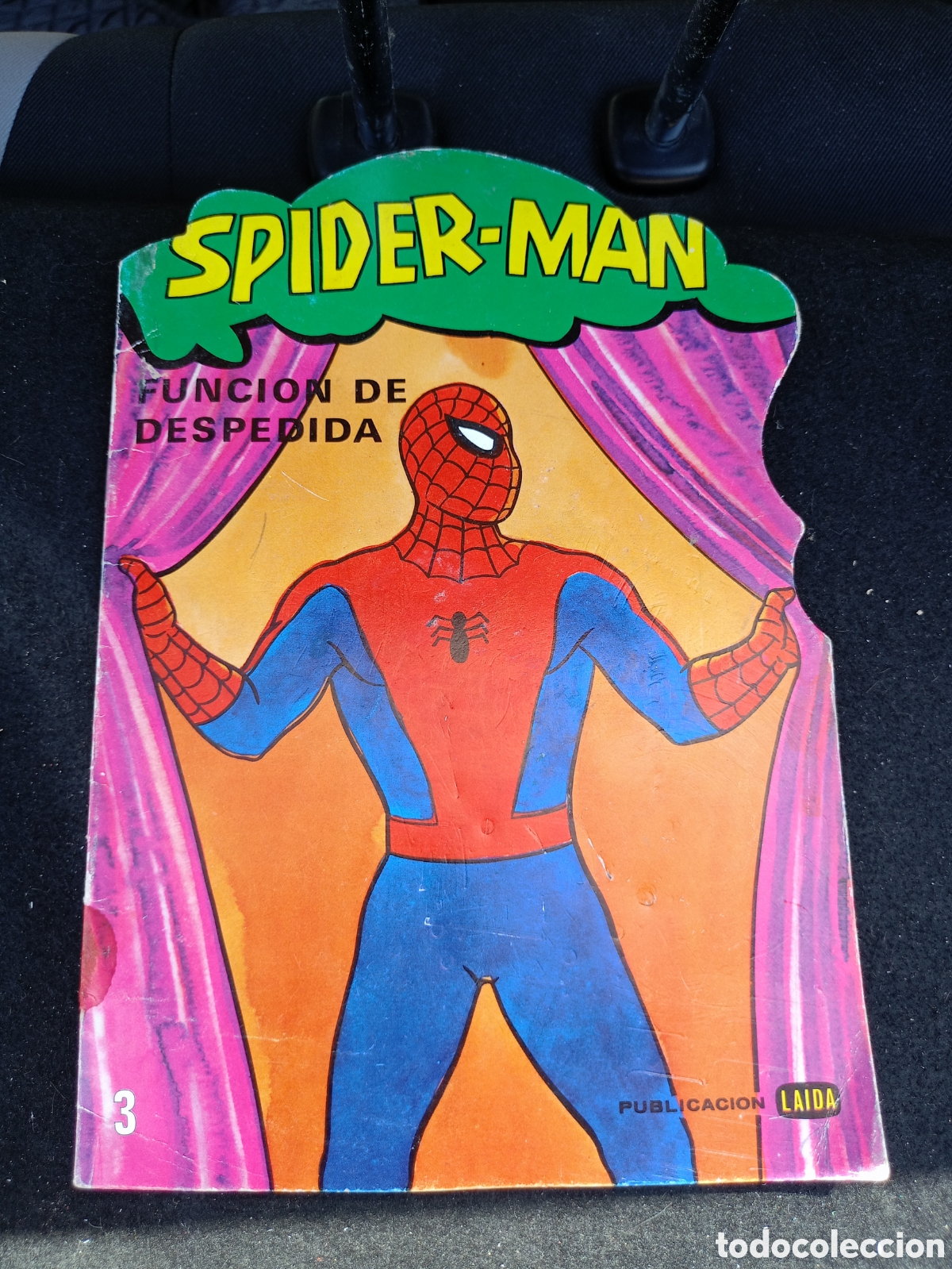 Libros de segunda mano: SPIDERMAN - FUNCI&Oacute;N DE DESPEDIDA - N&ordm; 3 - CUENTO TROQUELADO- PUBLICACIONES LAIDA FHER 1981