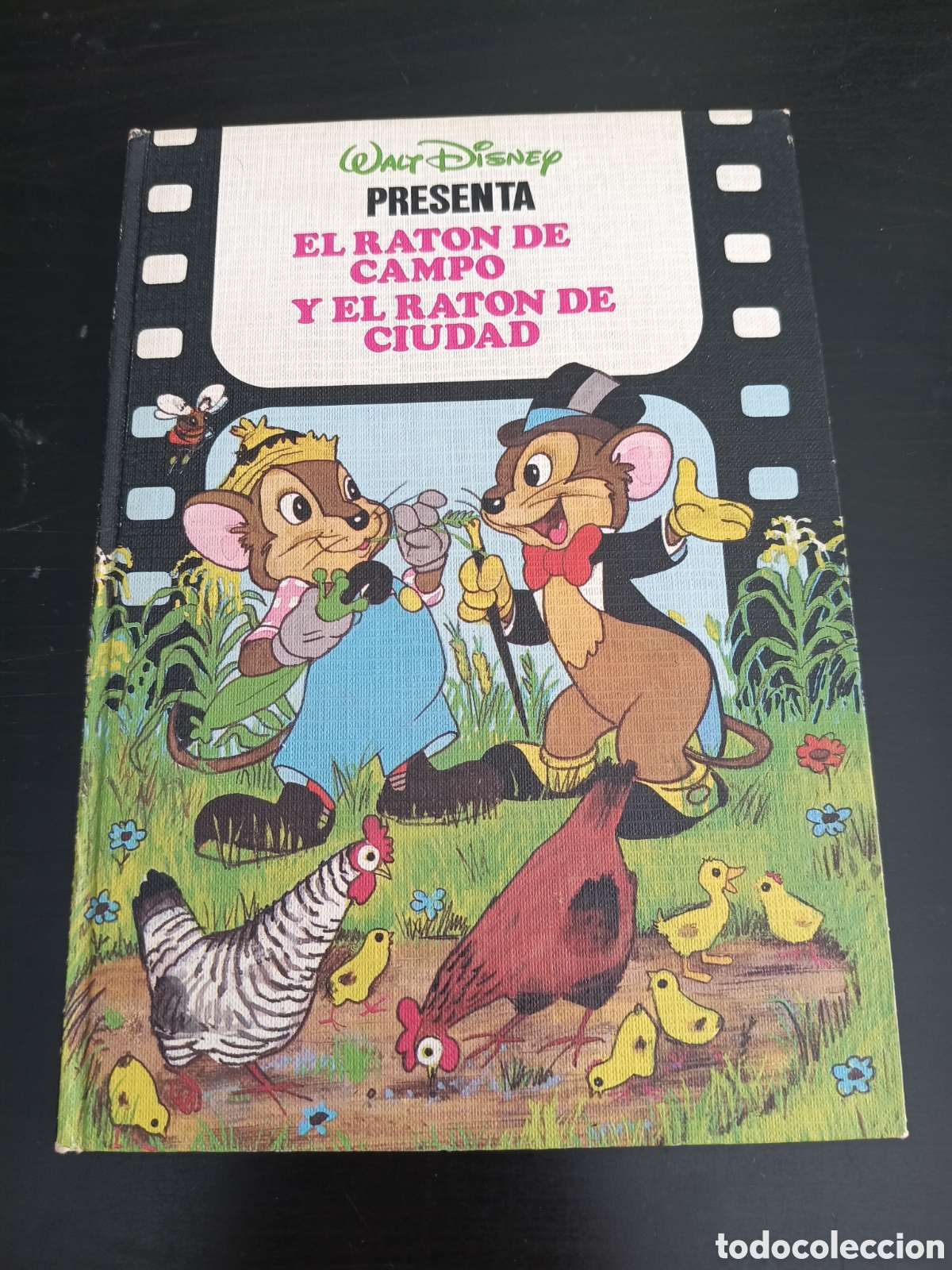 Libros de segunda mano: libro infantil a&ntilde;o 1986 cl&aacute;sico tapa dura &rdquo;El Rat&oacute;n de Campo y el Rat&oacute;n de Ciudad&rdquo;, Walt Disney