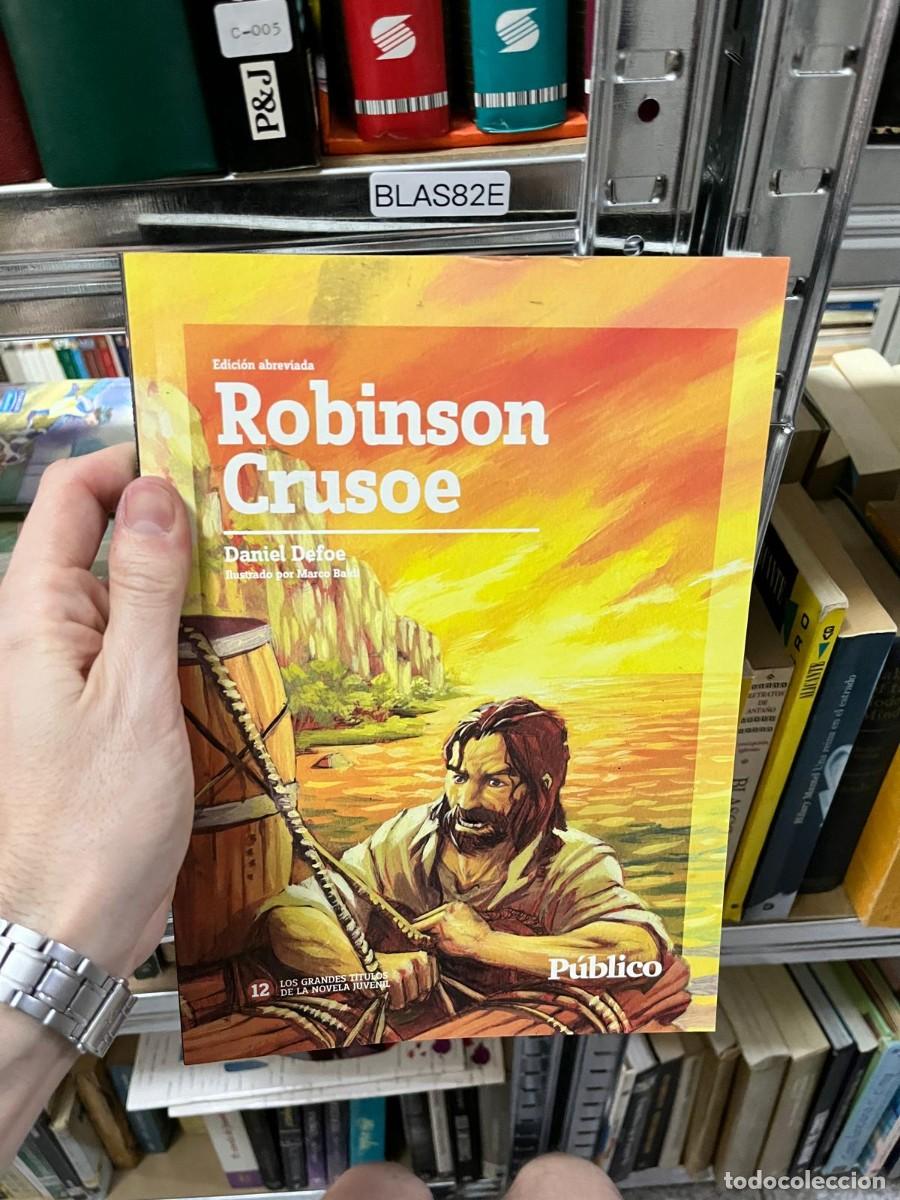 Libros de segunda mano: BLAS82E - Robinson Crusoe &mdash; Daniel Defoe. Novela cl&aacute;sica de aventuras. Colecci&oacute;n Los grandes t&iacute;tulos