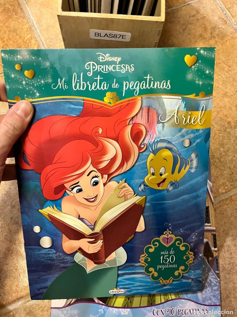 Libros de segunda mano: BLAS87E LIBRO INFANTIL Disney Princesas. Mi libreta de pegatinas: Ariel. LibroDivo. Actividades y pe