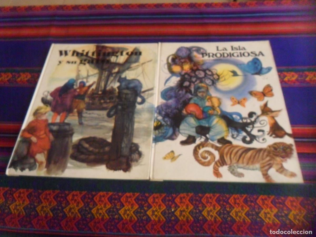 Libros de segunda mano: COLECCI&Oacute;N ESMERALDA 17 LA ISLA PRODIGIOSA Y 9 WHITTINGTON Y SU GATO CHARLES DICKENS. ED SUSAETA 1972