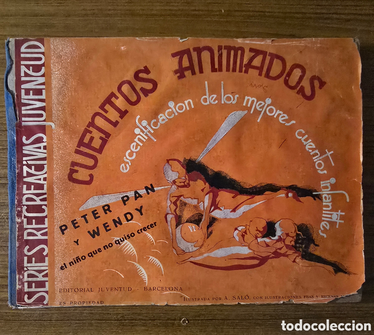 Libros de segunda mano: CUENTOS ANIMADOS,PETER PAN Y WENDY EL NI&Ntilde;O QUE NO QUISO CRECER,( EDITORIAL JUVENTUD)