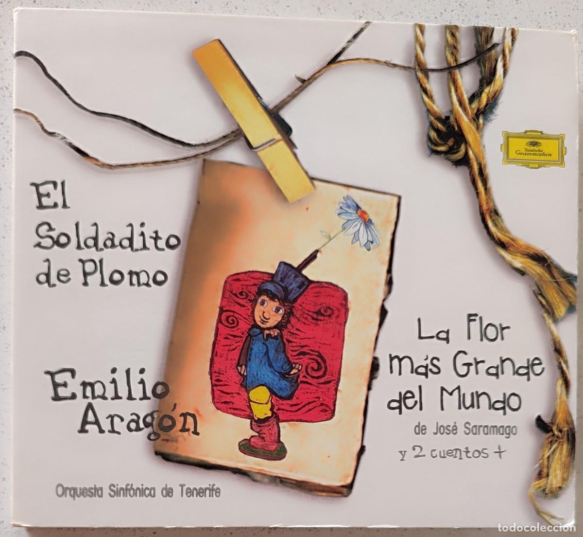 Libros de segunda mano: EMILIO ARAGON - EL SOLDADITO DE PLOMO (CD) 2004 - 4 CUENTOS - ALEJANDRO SANZ -DIGIPAK