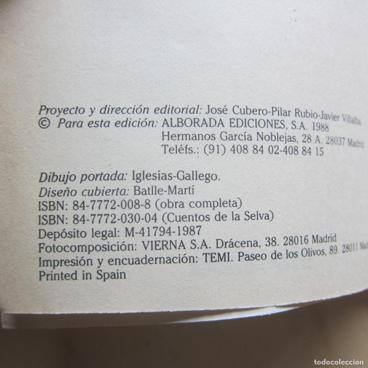 Libros de segunda mano: CUENTOS DE LA SELVA - HORACIO QUIROGA (ALBORADA) CUENTOS - Foto 7
