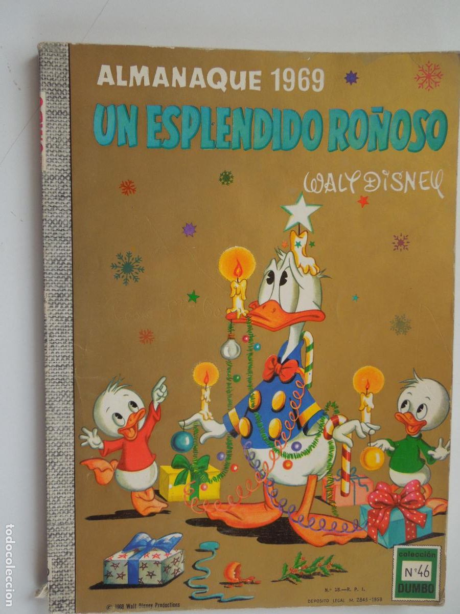 Libros de segunda mano: UN ESPLENDIDO RO&Ntilde;OSO - ALMANAQUE 1969 -WALT DISNEY - COL DUMBO N&ordm; 46-1968