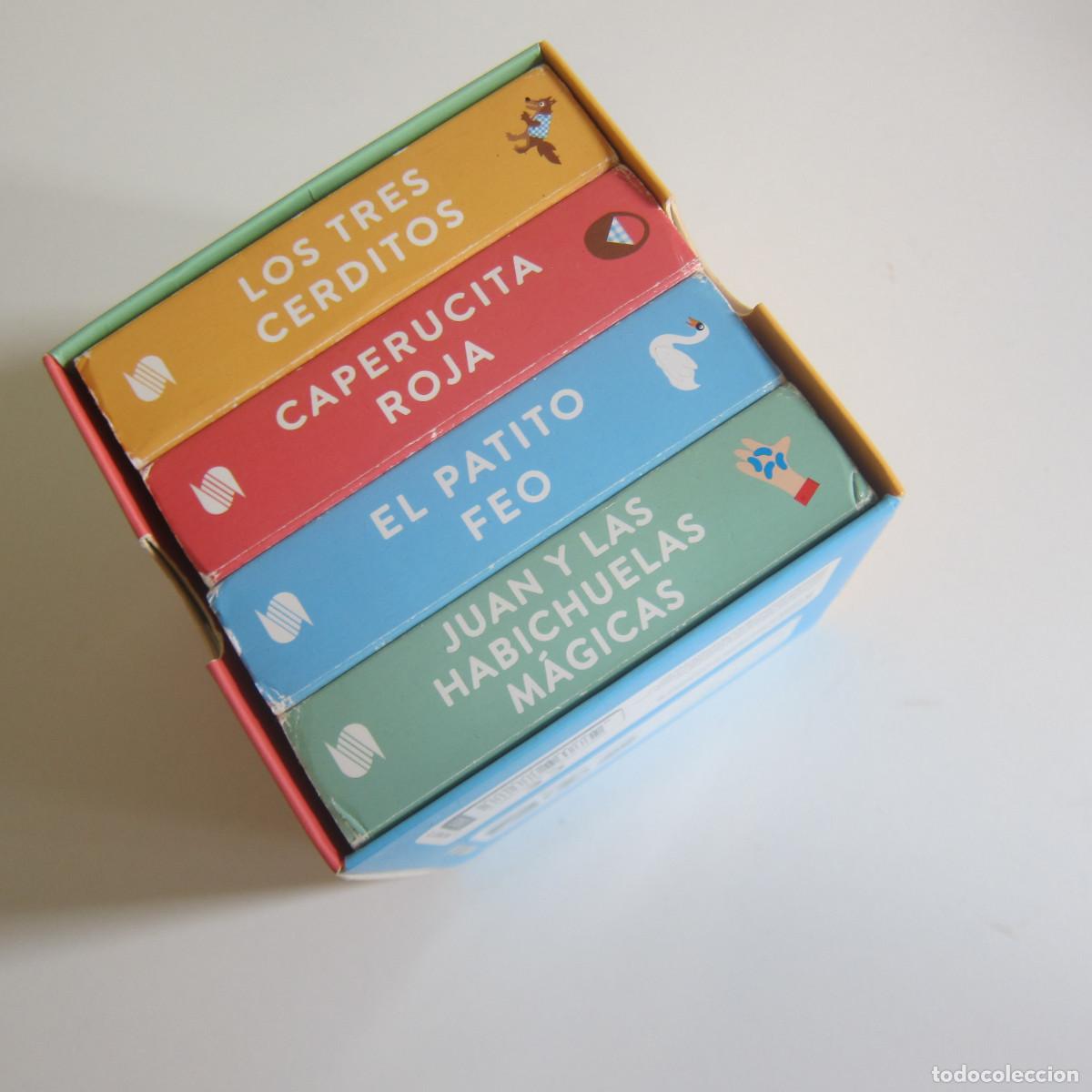 Libros de segunda mano: MINIBIBLIOTECA CUENTOS - CAPERUCITA, LOS TRES CERDITOS, EL PATITO FEO...(SUSAETA) 4 UD. INFANTIL