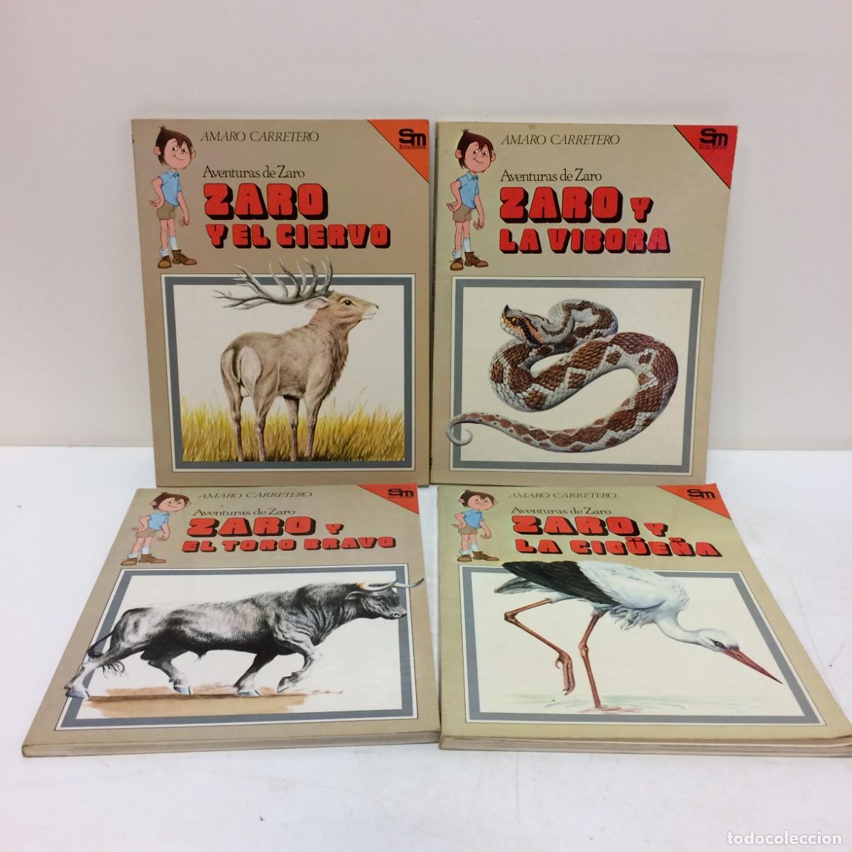 Libros de segunda mano: Libros: Lote de 4 Cuentos de Aventuras de Zaro - N&ordm; 4, 5, 11 y 15 - Ediciones S.M. 1981