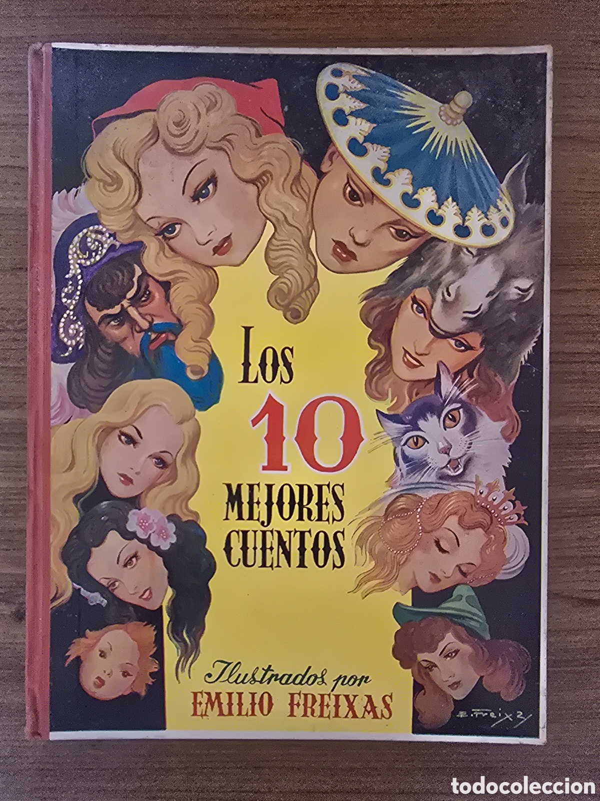 Libros de segunda mano: LOS 10 MEJORES CUENTOS,ILUSTRADOS POR EMILIO FREIXAS,A&Ntilde;O 1958