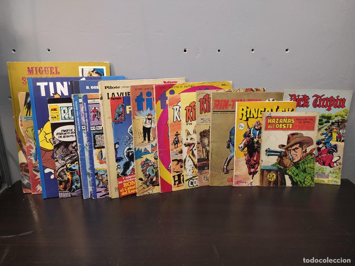 Libros de segunda mano: LOTE LIBROS, CUENTOS TINTIN, RIN-TIN-TIN, DIRCK TURPIN-LOTE 18 CUENTOS,LIBROS-COMICS HAZA&Ntilde;AS