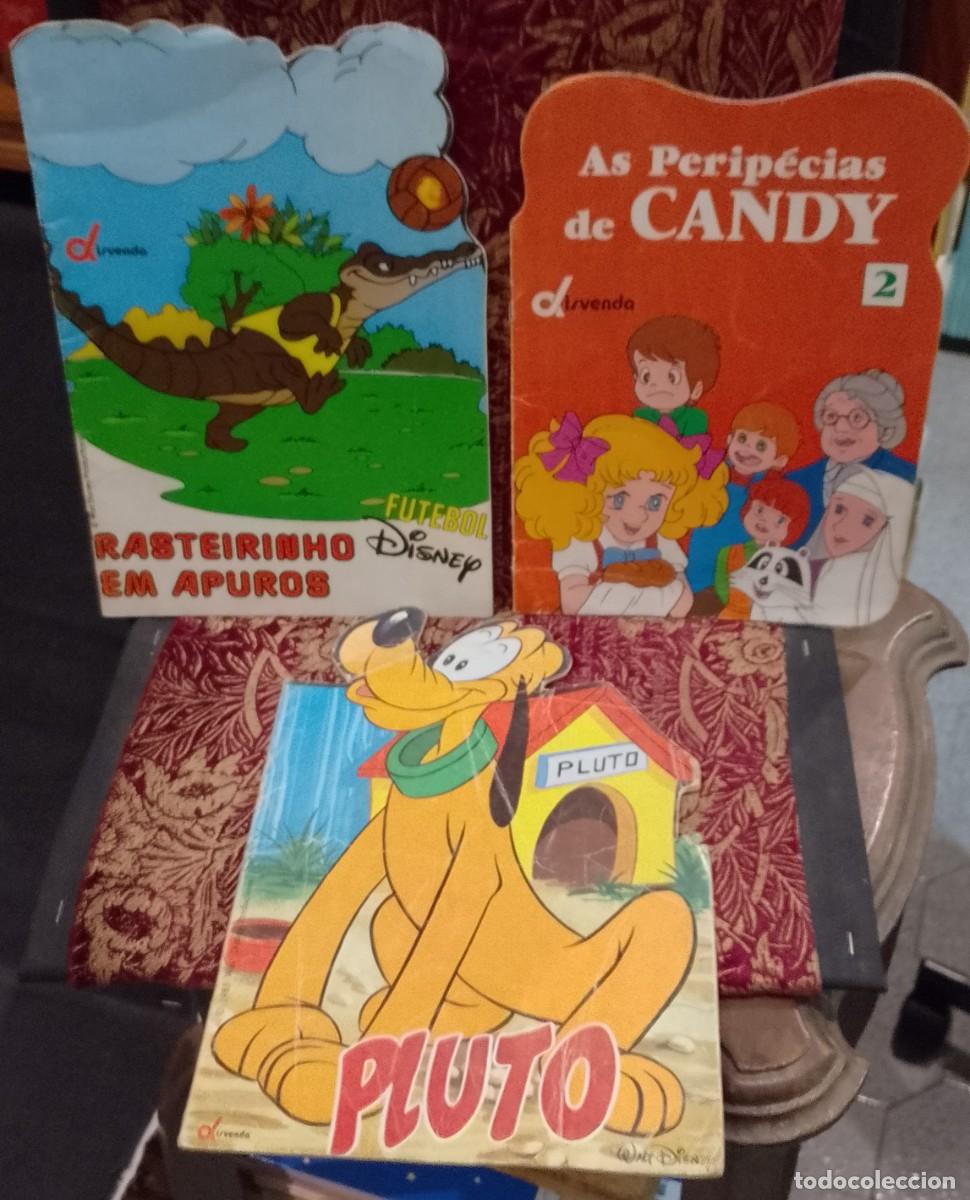 Libros de segunda mano: Pluto + Rasteirinho em Apuros + as perip&eacute;cias de Candy - Disvenda