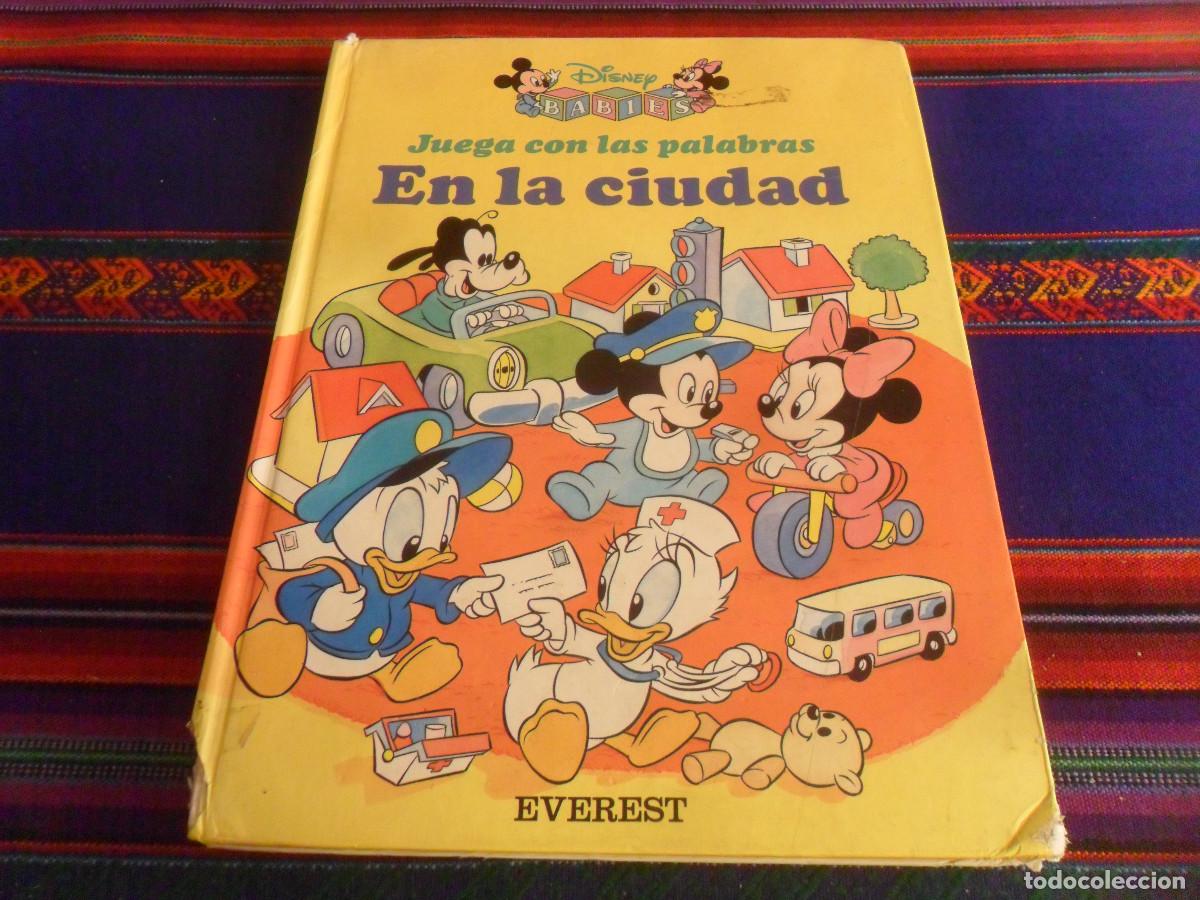 Libros de segunda mano: DISNEY BABIES N&ordm; 3 JUEGA CON LAS PALABRAS EN LA CIUDAD. EVEREST 1995. TAPAS DURAS. RARO.