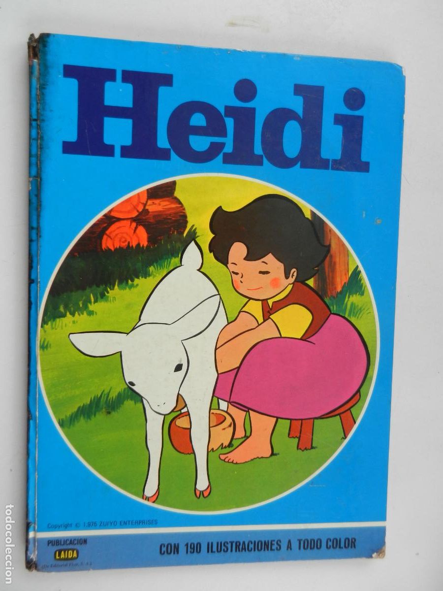 Libros de segunda mano: HEIDI - CON 190 ILUSTRACIONES A TODO COLOR - ZUIYO ENTREPRISES - PUBLICACION LAIDA 1975
