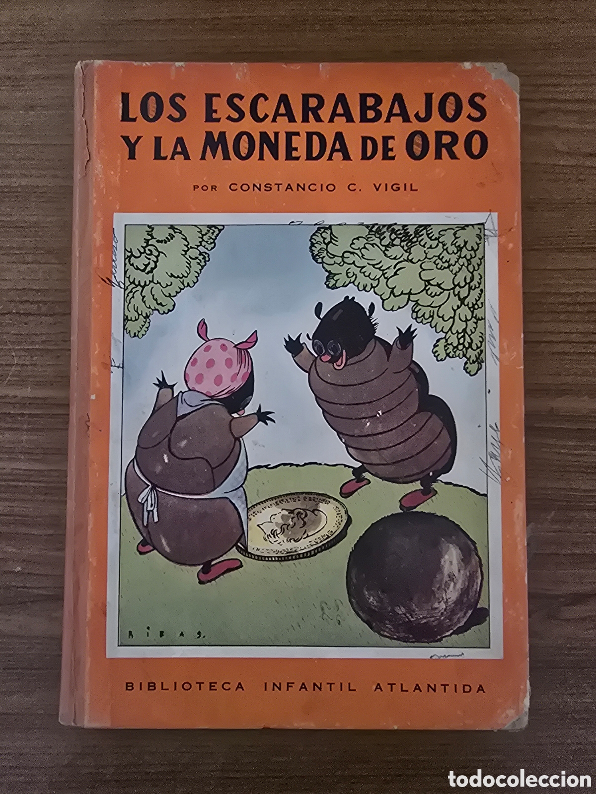 Libros de segunda mano: LOS ESCARABAJOS Y LA MONEDA DE ORO,(BIBLIOTECA INFANTIL ATLANTIDA)