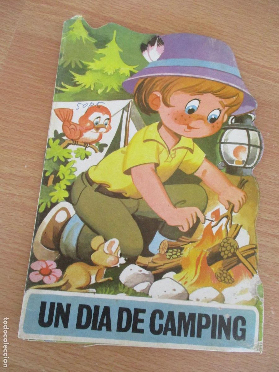 Libros de segunda mano: MIS TROQUELADOS N&ordm;., 16- UN D&Iacute;A DE CAMPINGA-BRUGUERA-1&ordf;., EDC., 1984