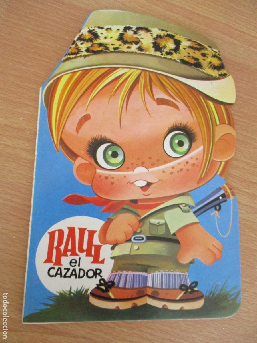 Libros de segunda mano: TROQUELADOS OJITOS-N&ordm;., 4- RA&Uacute;L EL CAZADOR-BRUGUERA-, 1&ordf;., EDC., 1986