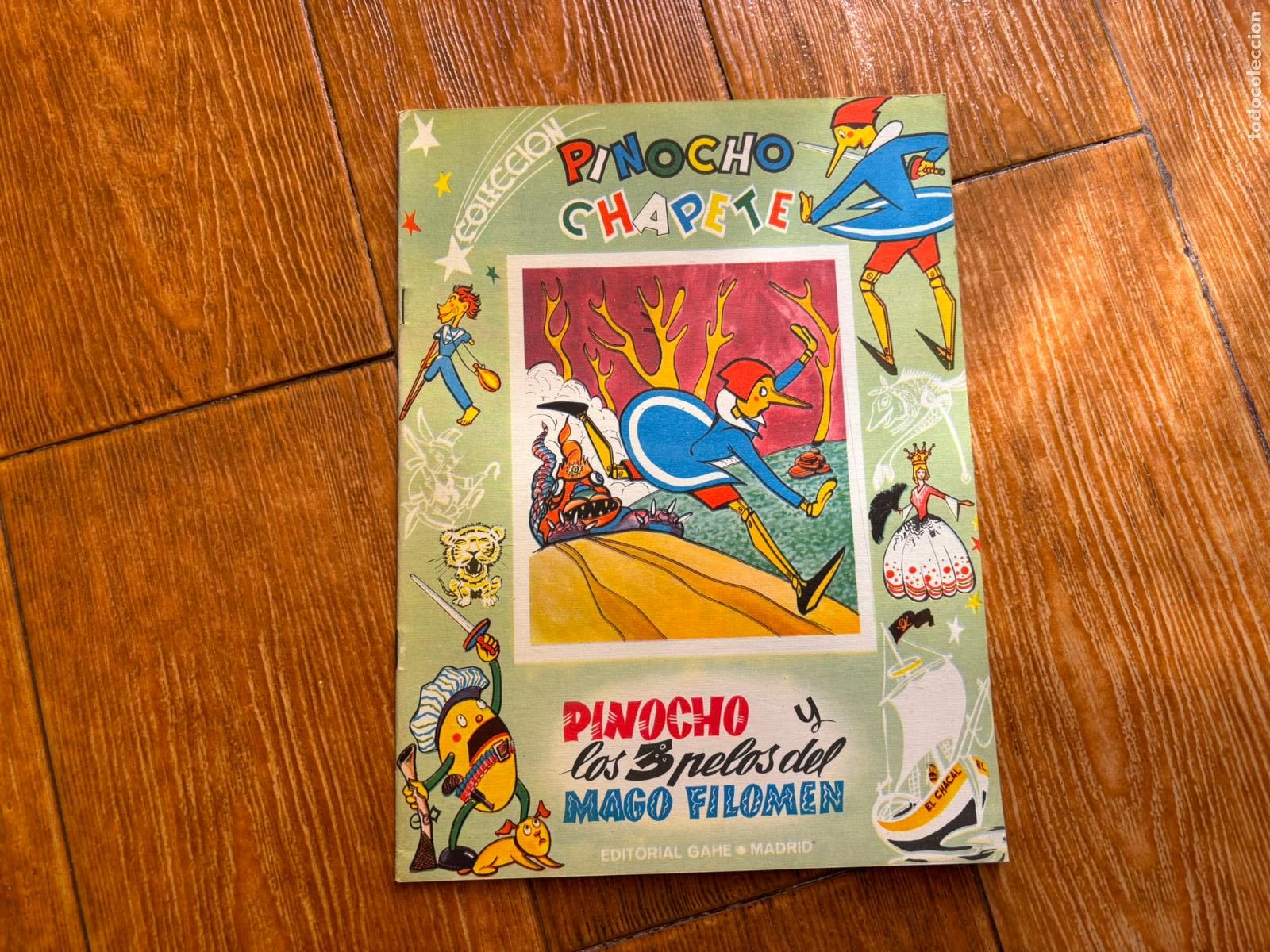 Libros de segunda mano: PINOCHO LOS TRES PELOS DEL MAGO FILOMEN N&ordm; 35 COLECCION PINOCHO CHAPETE. EDITORIAL GAHE. A&Ntilde;O 1960