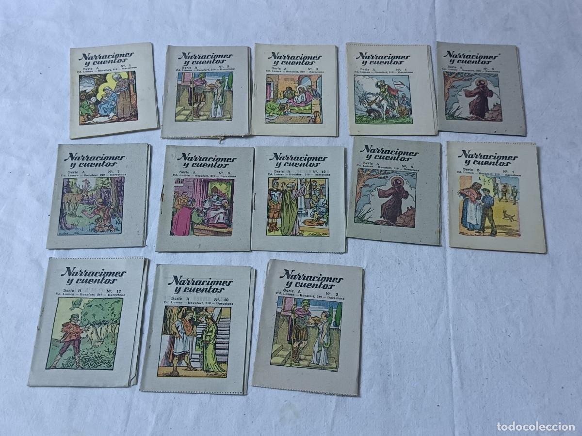 Second hand books: Lote de 13 libritos de la colecci&oacute;n Narraciones y Cuentos