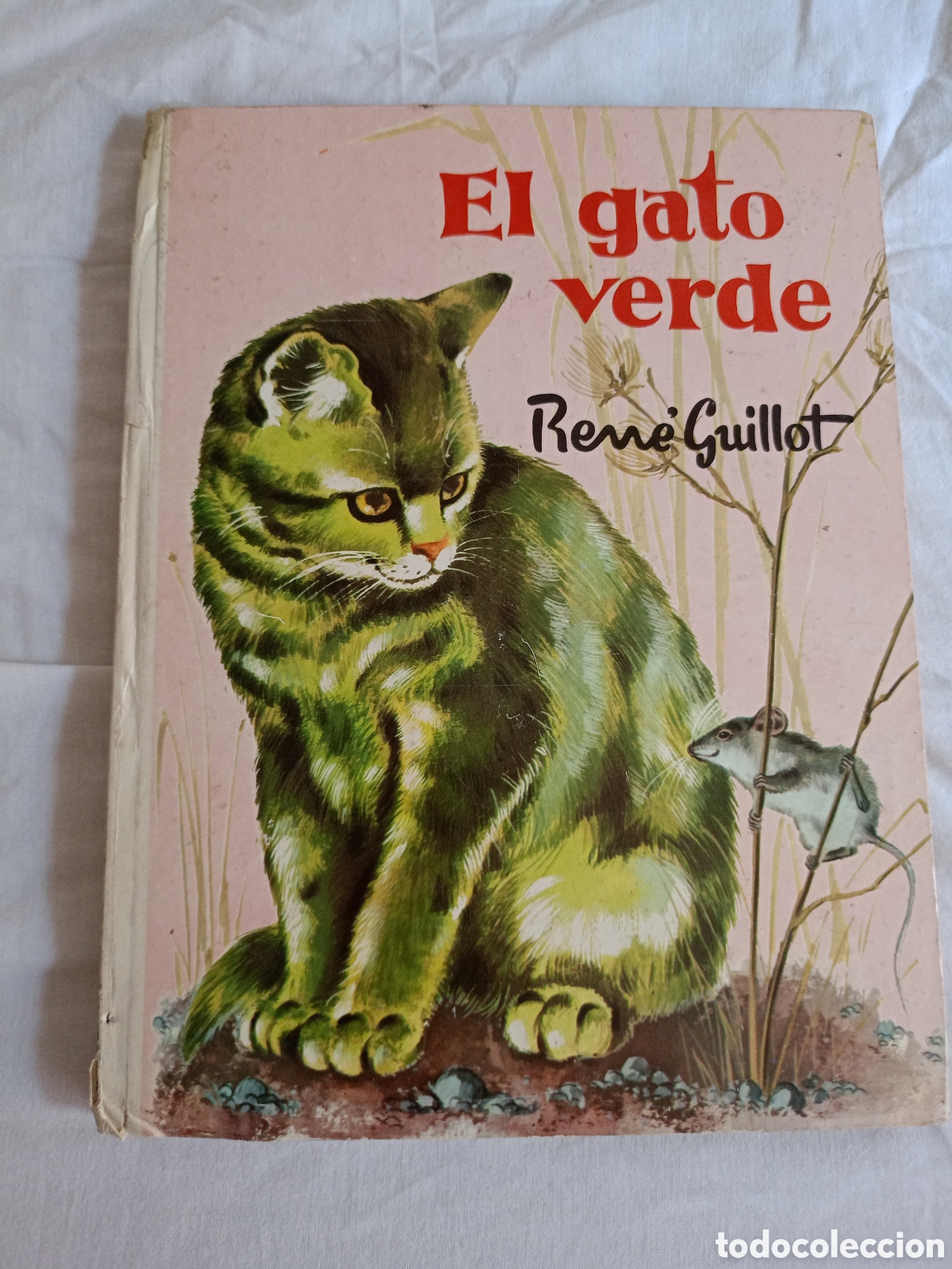 Libri di seconda mano: Ren&eacute; Guillot. El gato verde. Ilustraciones y portada de Jos&eacute; Correas