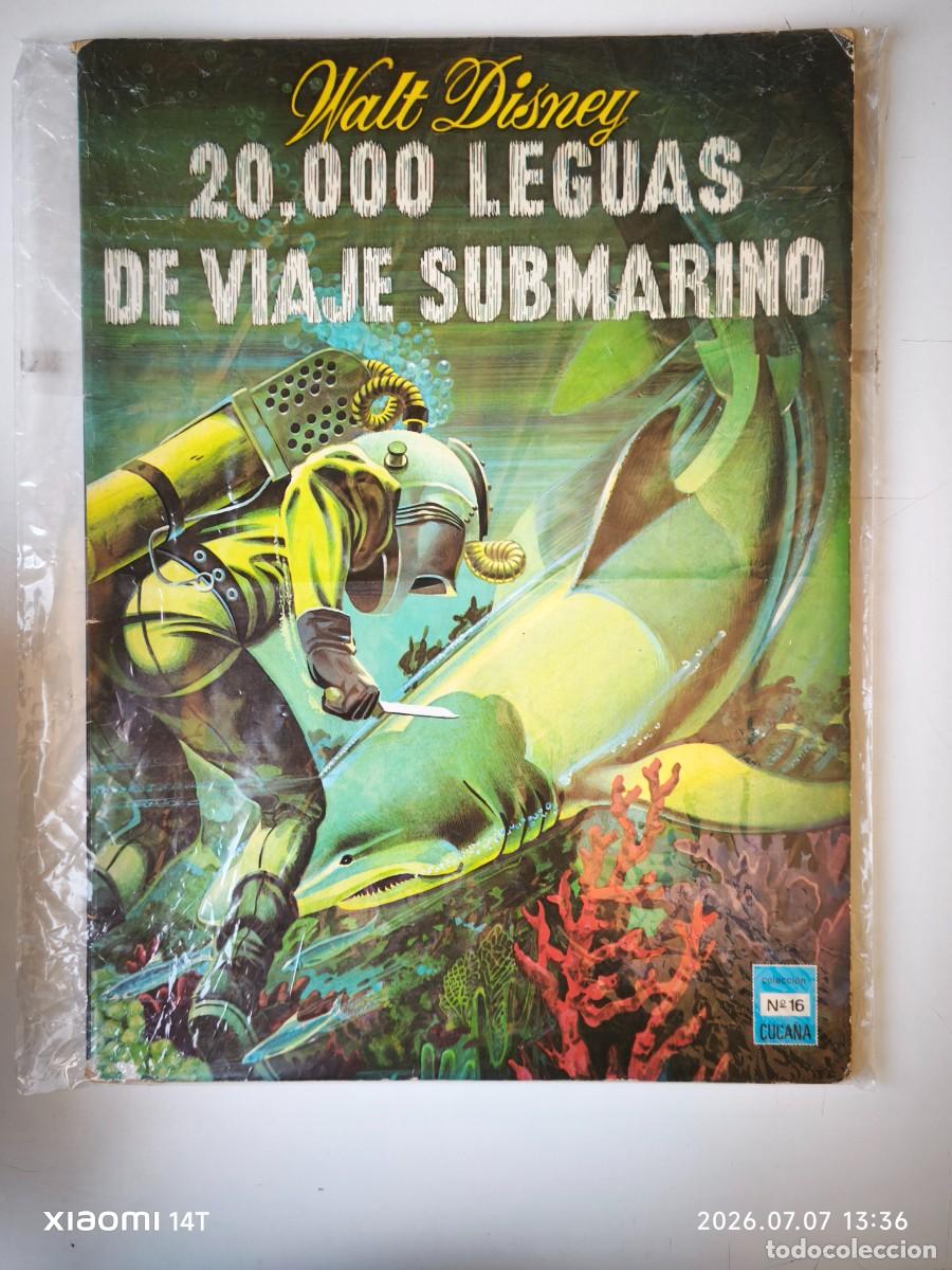 Libros de segunda mano: 20.000 LEGUAS DE VIEAJE SUBMARINO-WALT DISNEY( CUCA&Ntilde;A N&ordm;16).