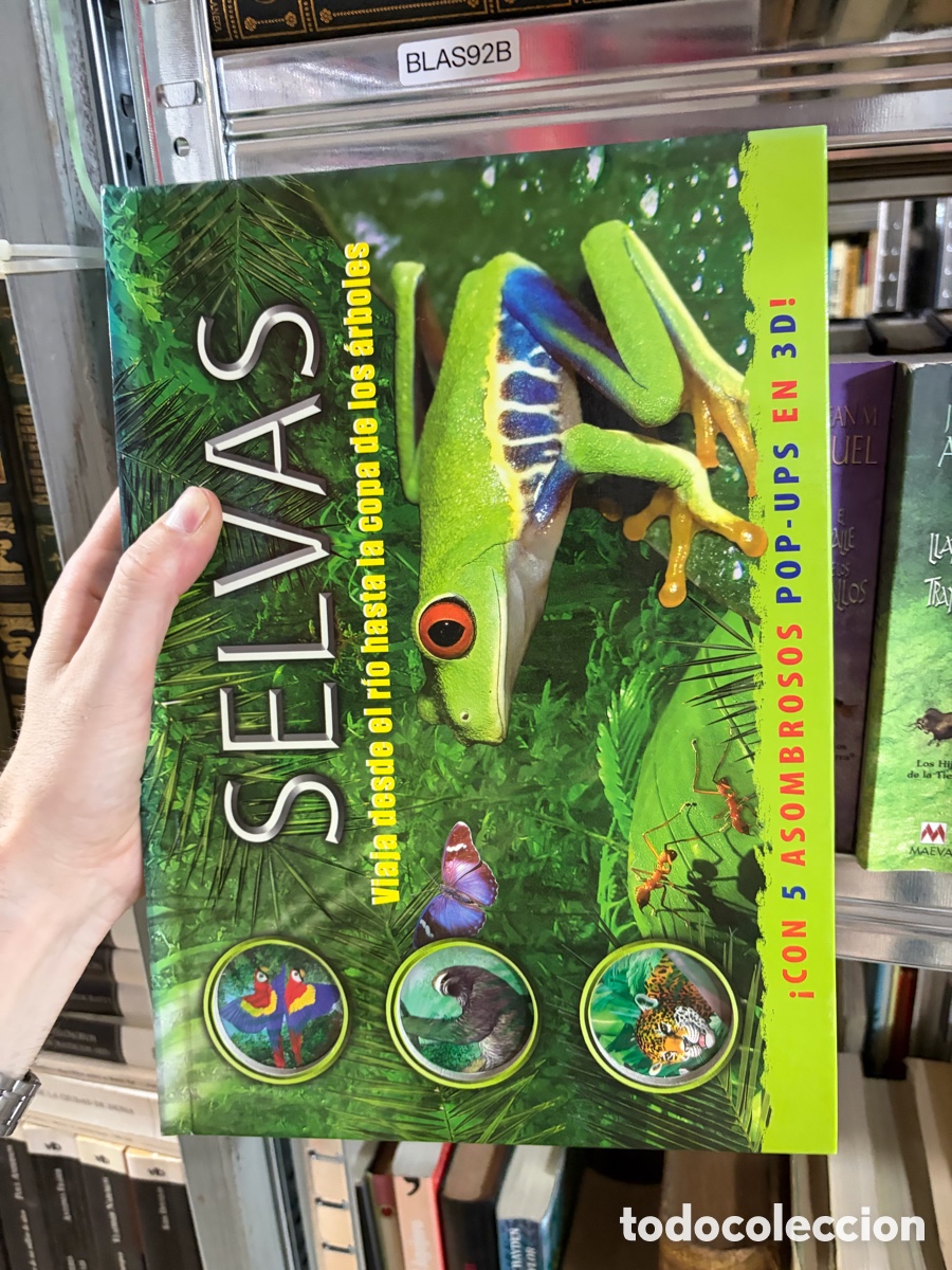 Livros em segunda m&atilde;o: BLAS92B SELVAS VIAJA DESDE EL RIO HASTA LA COPA DE LOS ARBOLES. POP-UPS EN 3 D