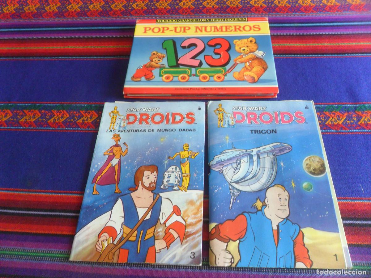Libros de segunda mano: STAR WARS DROIDS SERIE DIN&Aacute;MICOS 1 TRIGON 3 LAS AVENTURAS DE MUNGO BABAB ROMA. REGALO POP UP N&Uacute;MEROS