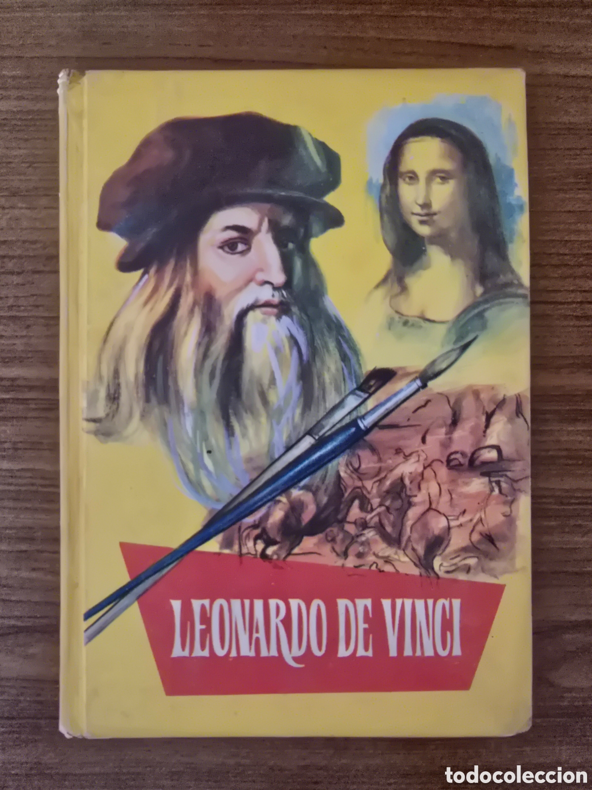 Second hand books: LEONARDO DE VINCI,COLECCION JUVENIL,NUMERO 70,SERIE AMARILLA,A&Ntilde;O 1965,(FERMA)