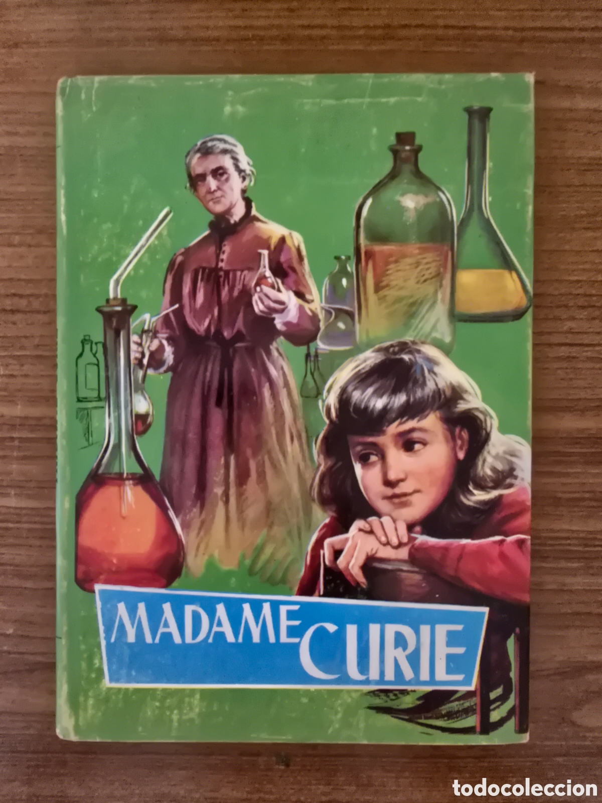 Livros em segunda m&atilde;o: MADAME CURIE,COLECCION JUVENIL,NUMERO 2,SERIE VERDE-CELESTE,A&Ntilde;O 1959,(FERMA)