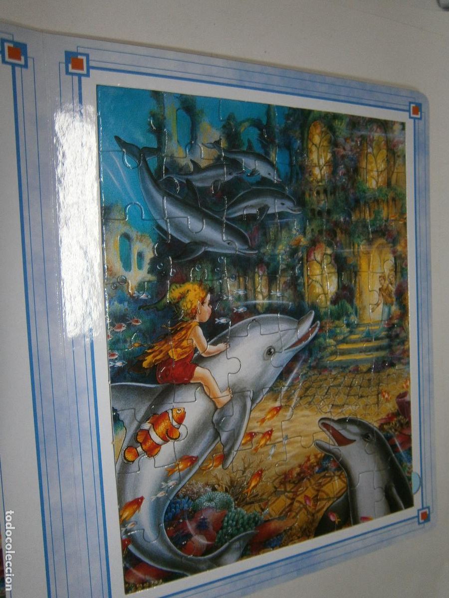 Libros de segunda mano: PUZZLE CUENTOS - SIRENAS (5 PUZZLES) - Foto 4