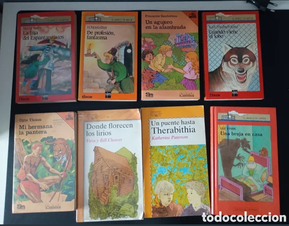 Libros de segunda mano: Lote 8 Libros Colecci&oacute;n El Barco de Vapor Vintage A&ntilde;os 80 y 90