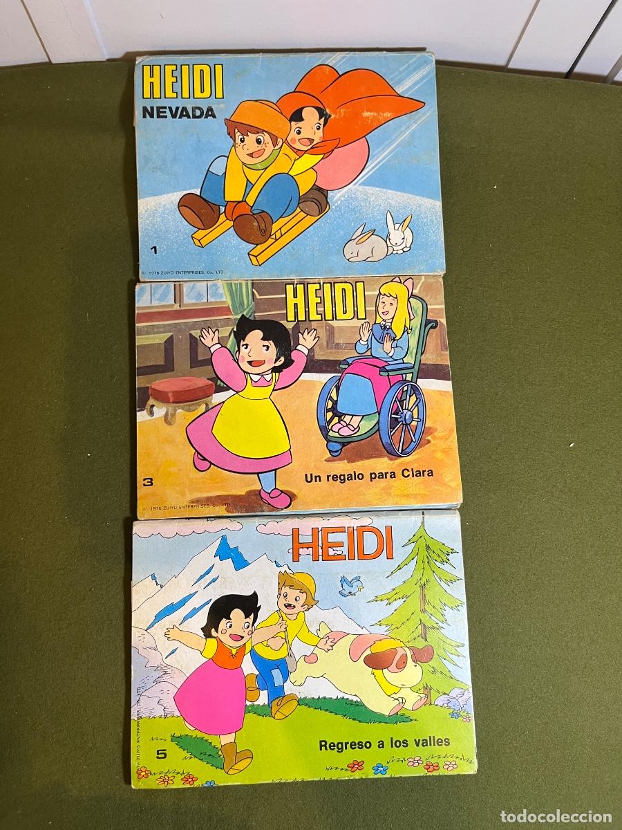 Libri di seconda mano: Lote 3 Cuentos Panor&aacute;micos Heidi Pop-Up Editorial Roma 1976 Nevada Regreso a los Valles Un Regalo pa