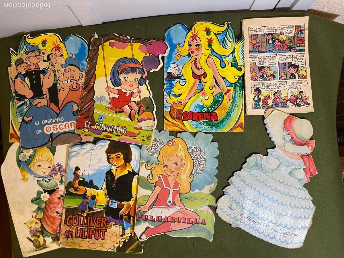 Livros em segunda m&atilde;o: Lote Restos Cuentos Troquelados Vintage Toray Vilmar Bruguera Disney Popeye Ferr&aacute;ndiz Para Restaurac