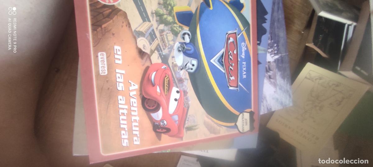 Libros de segunda mano: DISNEY. CARS. AVENTURA EN LAS ALTURAS. LIBRO DOBLE. RAMON SE PINTA DE AZU