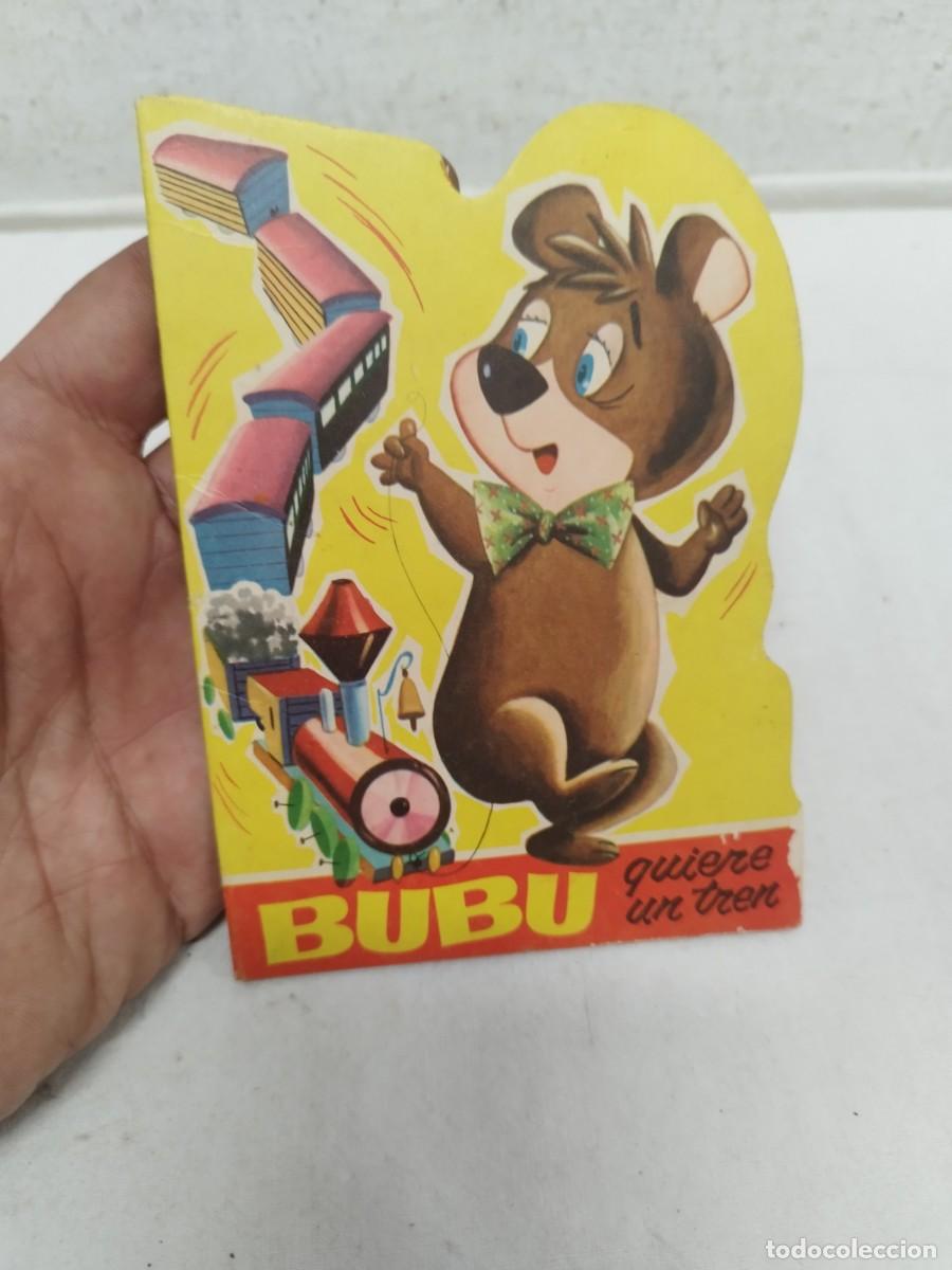 Libros de segunda mano: cuento troquelado Bubu, oso yogui. Bubu quiere un tren. 1963