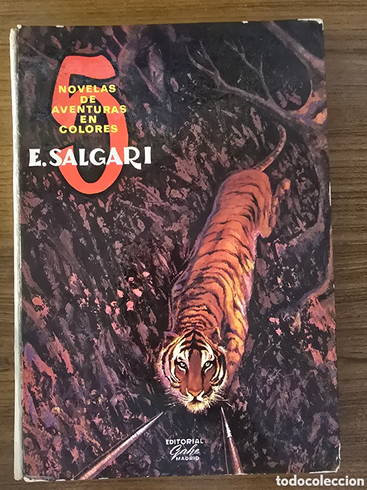 Livros em segunda m&atilde;o: E.SALGARI,5 NOVELAS DE AVENTURAS EN COLORES,(EDITORIAL GAHE)