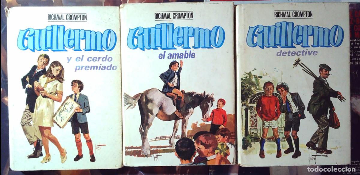 Libros de segunda mano: richmal crompton las aventuras de guillermo detective el almable cerdo premiado el molino 9 22 28
