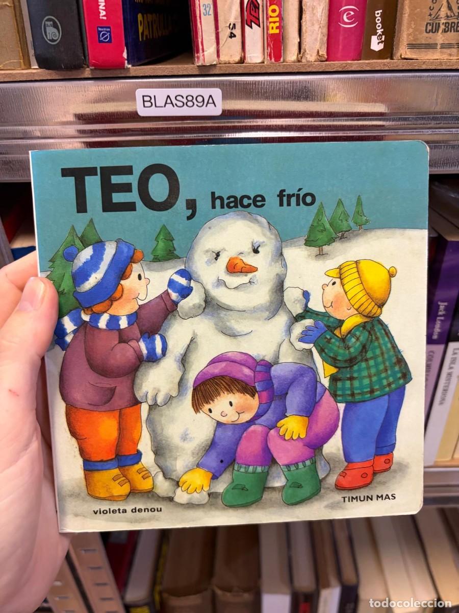 Libros de segunda mano: BLAS89A Teo, hace fr&iacute;o &mdash; Violeta Denou &mdash; Timun Mas. hojas en carton&eacute;